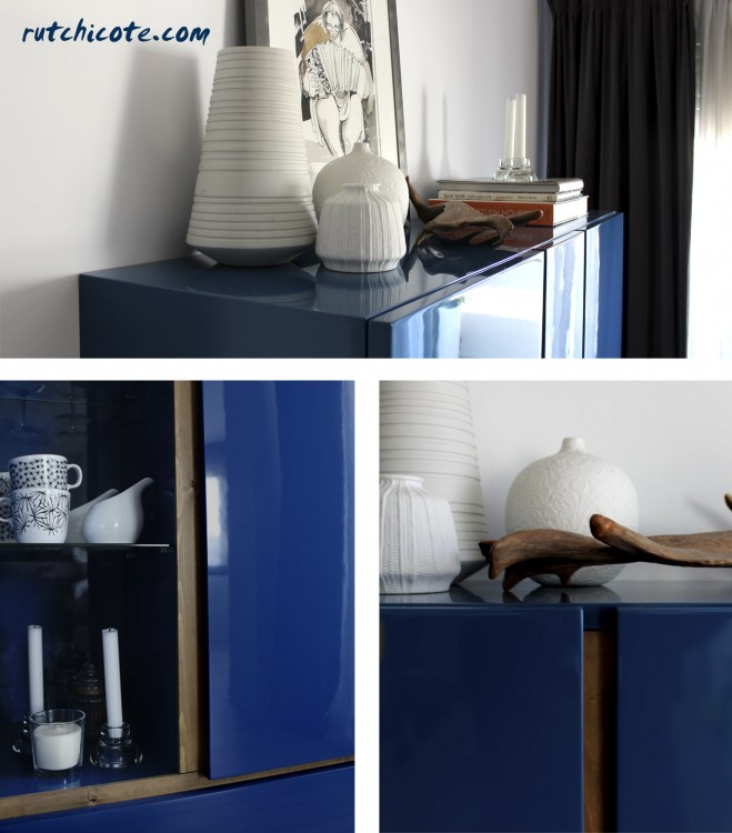 Aparador azul; Diseño de muebles - rutchicote